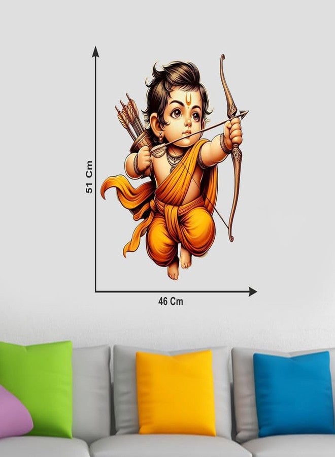 Sticker Studio ملصق حائط من الفينيل PVC بتصميم اللورد رام من ستيكر ستوديو - مثالي لغرفة المعيشة، غرفة النوم، الردهة، غرفة الأطفال، غرفة اللعب (المقاس - 50 سم × 45 سم) - Image 4